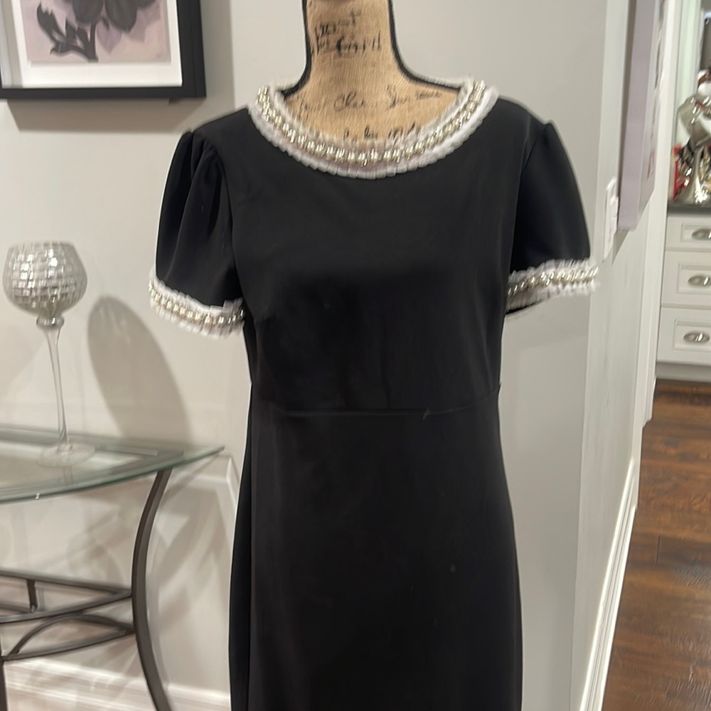 That shot little black dress Petito pearls